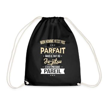 Mon homme pas parfait mais il fait du ju-jitsu - Sac de sport léger - noir - Devant