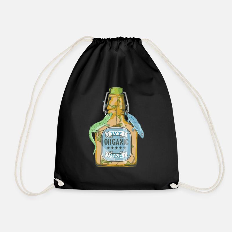 Leg of lizard Macbeth - Drawstring Bag - black