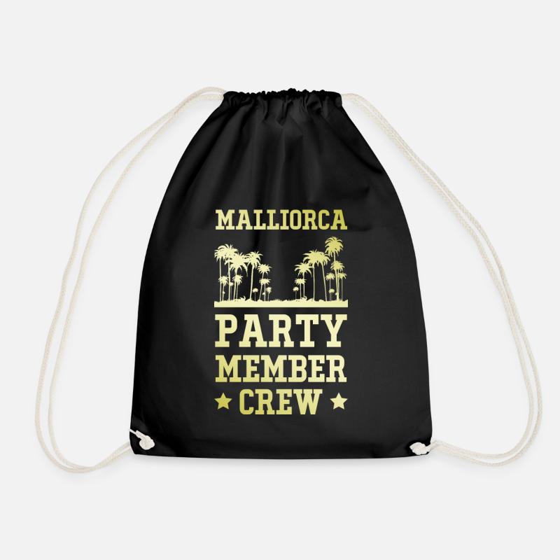 Mallorca Party Crew - Turnbeutel - Schwarz