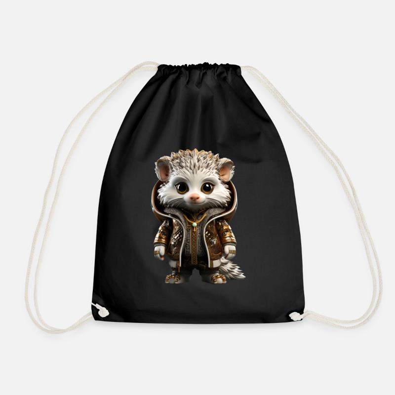 Mister Spike - Drawstring Bag - black