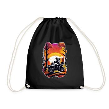 Quad & Off-Road - Drawstring Bag - black - Front