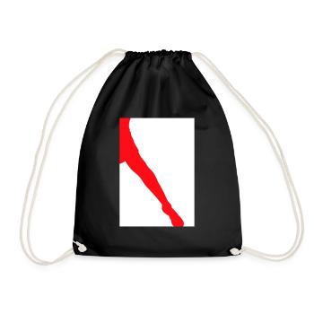 Silhouette de jambe - Sac de sport léger - noir - Devant