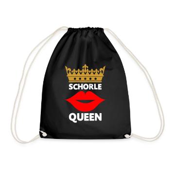 Schorle Queen - Turnbeutel - Schwarz - Vorne