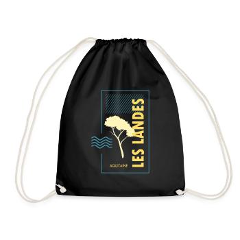 008s MER et PIN - Sac de sport léger - noir - Devant