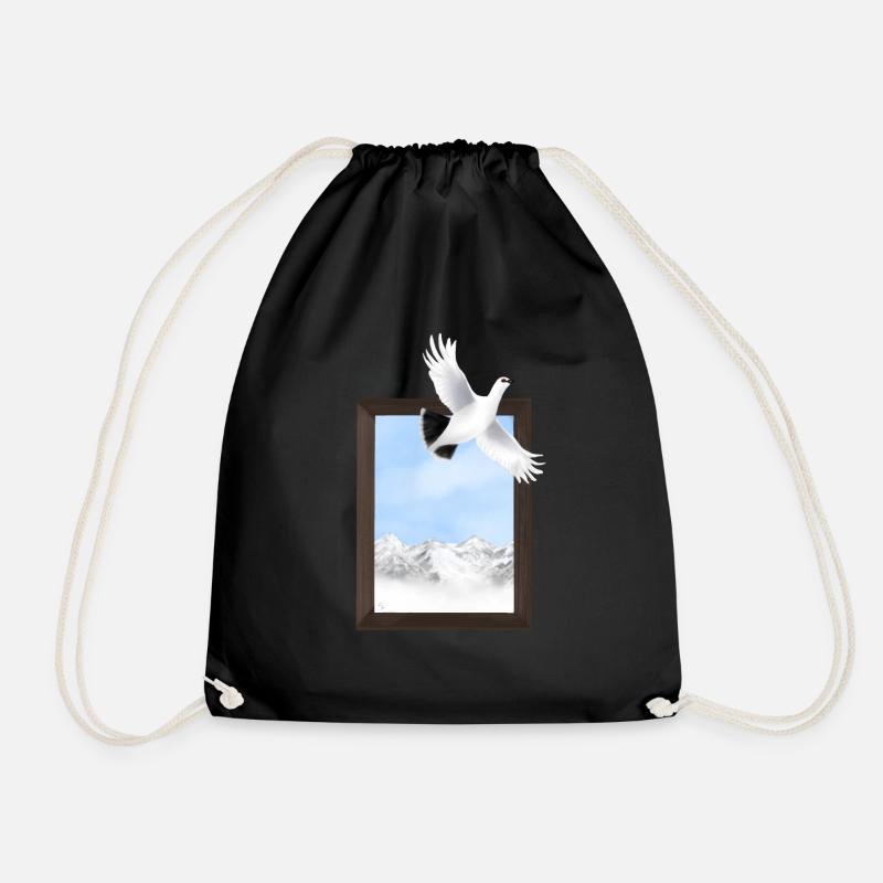 Grouse - Drawstring Bag - black