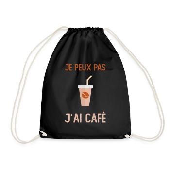 Je Peux Pas J'ai Café Barista - Sac de sport léger - noir - Devant