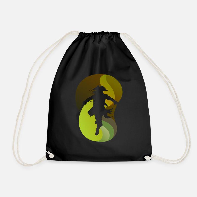 Pirate Pirate Flag Pirate Ship - Drawstring Bag - black