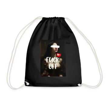 FUCK OFF – Ambiance gothique de l’art néoclassique - Sac de sport léger - noir - Devant