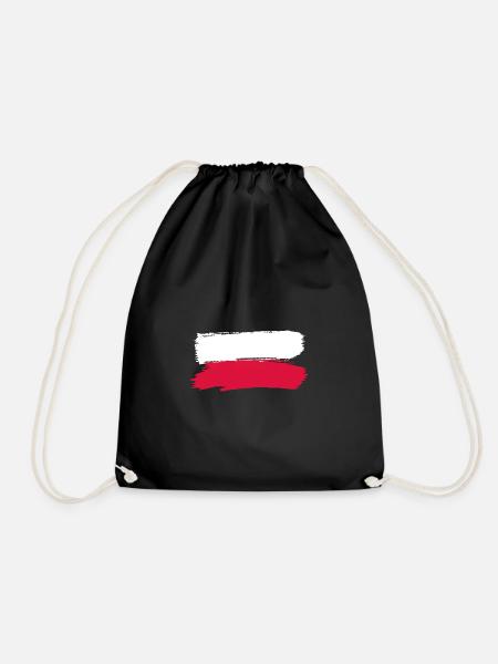 Drapeau polonais pour les supporters polonais - Sac de sport léger - noir