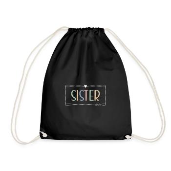 Sister Love. Liebe für die Schwester - Turnbeutel - Schwarz - Vorne
