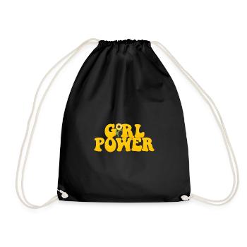 Girl Power - Turnbeutel - Schwarz - Vorne