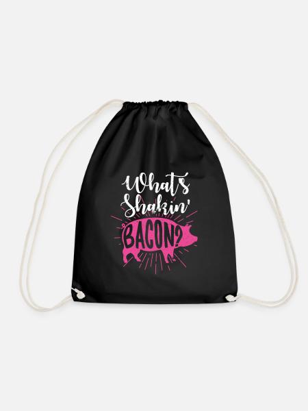 Whats Shakin Bacon - Turnbeutel - Schwarz