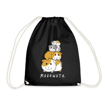 Joyeux cochon d'Inde I Meersau Gift I Fun - Sac de sport léger - noir - Devant