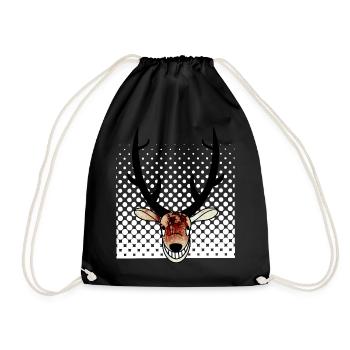 cerf - Sac de sport léger - noir - Devant