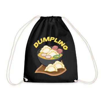 Dumpling Suppe - Turnbeutel - Schwarz - Vorne