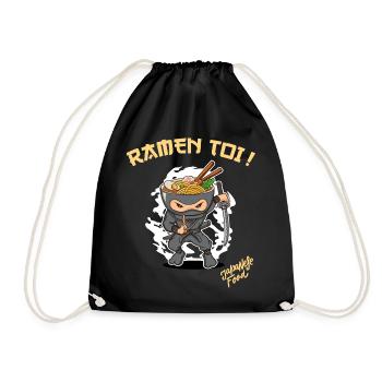 Bring back you Ninja Japanese cuisine Humor Japan - Drawstring Bag - black - Front