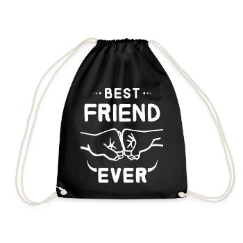 Best Friend Ever BFF Fist Bump Faust logo cool - Sac de sport léger - noir - Devant