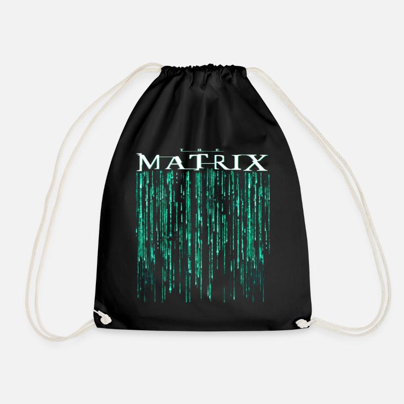 The Matrix Film Code Logo - Turnbeutel - Schwarz