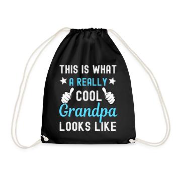 Grand-père grand-père - Sac de sport léger - noir - Devant