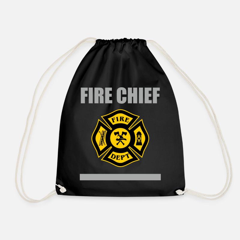 Feuerwehr kommandant chief Chef - Turnbeutel - Schwarz
