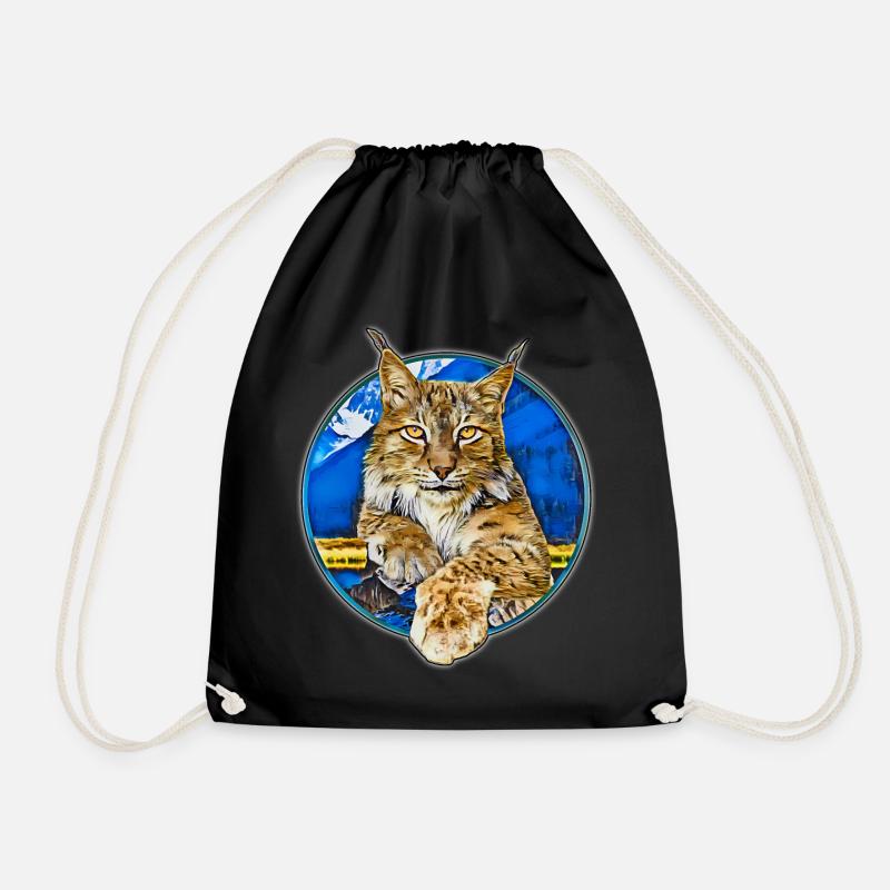 Lynx Wildcat Freedom - Drawstring Bag - black