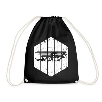 Compétition de triathlon - Sac de sport léger - noir - Devant