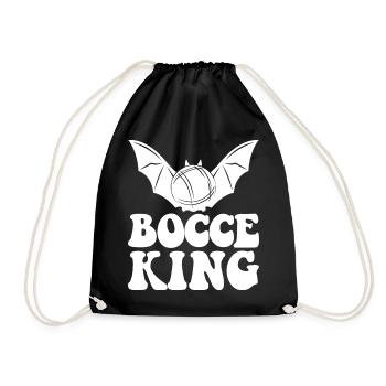 Bocce King Boules Bal Halloween Costume Boule Bocce - Sac de sport léger - noir - Devant