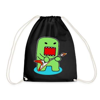 Guitar monster | Guitar, Monster, Music - Drawstring Bag - black - Front