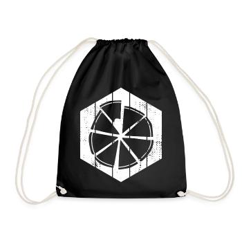 Dessin de pizza - Sac de sport léger - noir - Devant