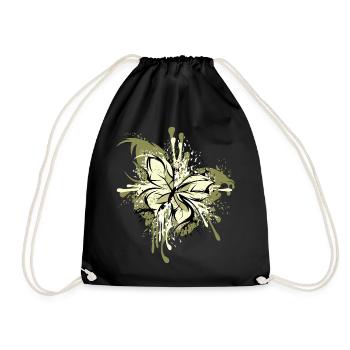 Papillon Abstrait Explosion Couleurs Graphique - Sac de sport léger - noir - Devant