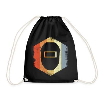 Welding helmet - Drawstring Bag - black - Front