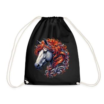 Cheval - Sac de sport léger - noir - Devant