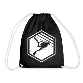 Plongée Femme Scuba Diver Plongée sous-marine - Sac de sport léger - noir - Devant