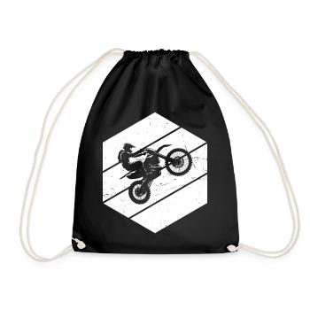 Freestyle Motocross Supermoto Men's Motocross - Drawstring Bag - black - Front