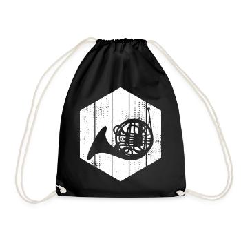 Croquis cor d’harmonie - Sac de sport léger - noir - Devant