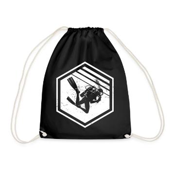 Plongée en apnée Scuba Diver Scuba Diver pour hommes - Sac de sport léger - noir - Devant