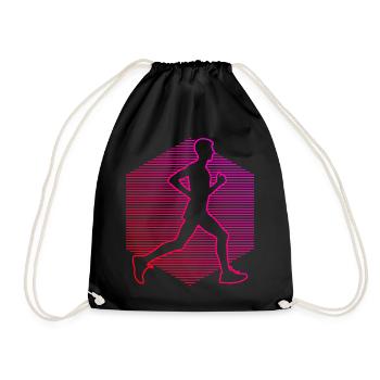 Cross Country Running Men's Running Running - Drawstring Bag - black - Front