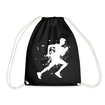 Laufen Running Joggen Jogging Fitness Damen - Turnbeutel - Schwarz - Vorne