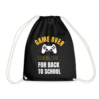 Start of school - Drawstring Bag - black - Front