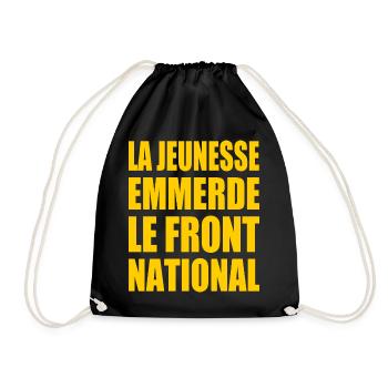 The youth fucks the National Front - Drawstring Bag - black - Front