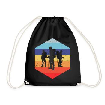 Boulder Bouldern Climbing Klettern Climber - Turnbeutel - Schwarz - Vorne