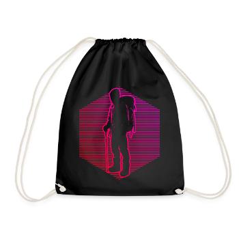 Climbers Climbing Climbing Bouldering Men - Drawstring Bag - black - Front