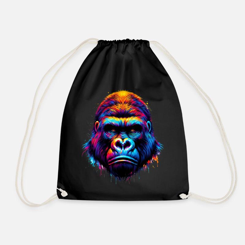 Gorilla - Turnbeutel - Schwarz