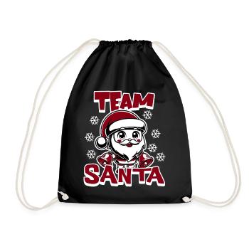 Équipe du Père Noël - Sac de sport léger - noir - Devant