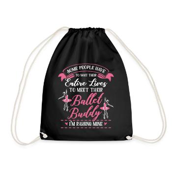 Ballet Buddy - Drawstring Bag - black - Front