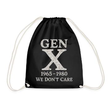 Génération X - On s’en fiche - Sac de sport léger - noir - Devant