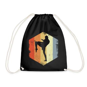 Vintage Kickboxer - Turnbeutel - Schwarz - Vorne