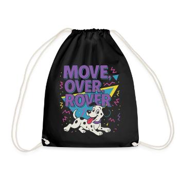 Move over Rover - 80er - Turnbeutel - Schwarz - Vorne