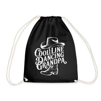 Design cool de grand-père danseur de ligne - Sac de sport léger - noir - Devant