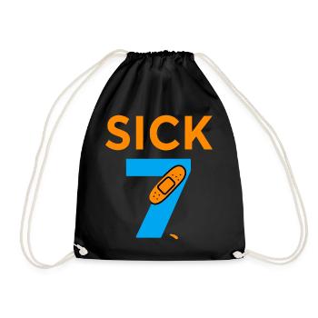Sick Seven Meme Tee Six Seven - Drawstring Bag - black - Front